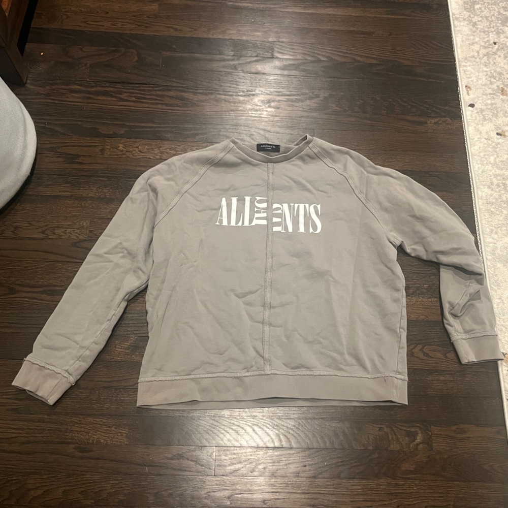 All Saints Gray Sweatshirt